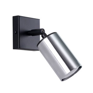 Kinkiet WINX czarny/chrom GU10 1x10W SL.1366 SOLLUX