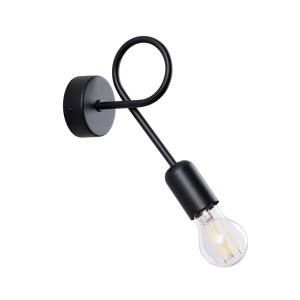 Kinkiet LOOP czarny E27 1x15W SL.1433 SOLLUX