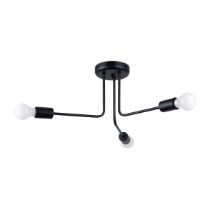 Żyrandol NORAH 3 czarny E27 3x15W SL.1450 SOLLUX