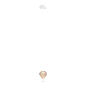 Maxlight P0575 LAMPA WISZĄCA PALLONCINI 1 AMBER GLASS