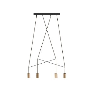Lampa wisząca IMBRIA SOLID BRASS IV LISTWA 7957 Nowodvorski