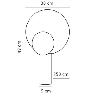 Lampa stołowa CACHÉ kolor Matt Szary IP20 2220275010 DFTP by NORDLUX