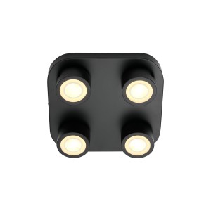Lampa sufitowa Clyde 4-Spot | Ceiling light | Black 2412256003 Nordlux