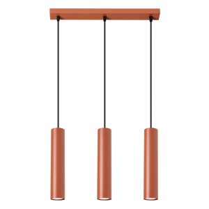 Lampa wisząca LAGOS 3L ochra czerwona SL.1491 Sollux Lighting