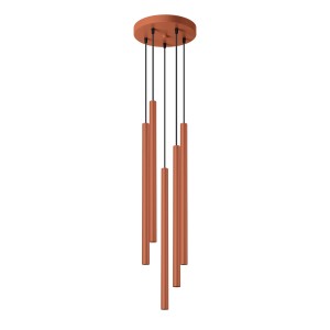 Lampa wisząca PASTELO 5P ochra czerwona SL.1528 Sollux Lighting