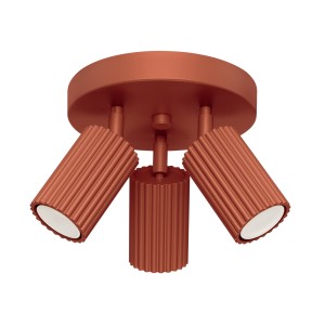 Plafon KARBON 3P ochra czerwona SL.1639 Sollux Lighting