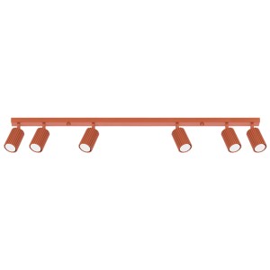Plafon KARBON 6L ochra czerwona SL.1642 Sollux Lighting