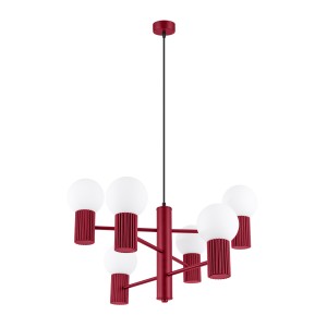 Żyrandol HALO 6 burgund SL.1837 Sollux Lighting