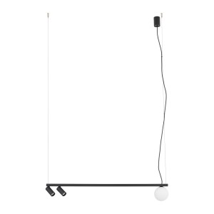 Lampa wisząca FOURTY 3xGU10 R35, G9 Czarny 11447 Nowodvorski