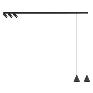 Lampa przysufitowa FOURTY 5xGU10 R50, GU10 R35 Czarny 11448 Nowodvorski