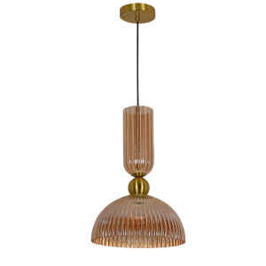 Piega 1 wisząca duża Bursztynowa LP-939/1P amber Light Prestige