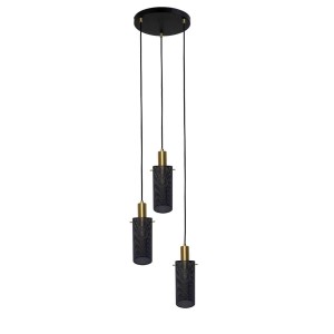 Lampa wisząca Tirana 3 czarna 3xE27 LP-945/3P BK Light Prestige