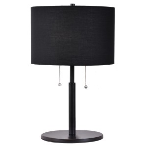 Lampa stołowa Fogo czarna 2xE27 LP-0304/2T BK Light Prestige