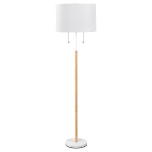 Lampa podłogowa Fogo biała 2xE27 LP-0304/2F WH Light Prestige