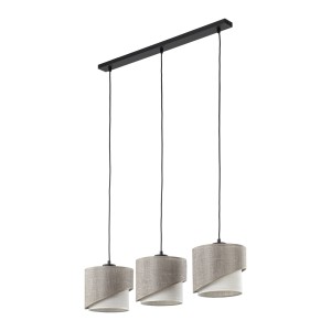 ELBRUS LINEN LAMPA WISZĄCA LISTWA 3XE27 10868 TK Lighting