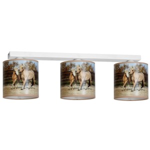 Lampa Sufitowa HORSES 3xE27 | MLP847 Milagro
