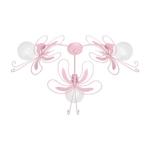 Lampa sufitowa PAŹ PINK 3xE27 | MLP5355 Milagro