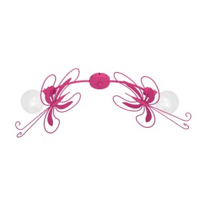 Lampa sufitowa PAŹ DARK PINK 2xE27 | MLP5348 Milagro