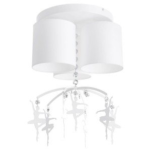 Lampa sufitowa BALETNICA WHITE 3xE27 | MLP4968 Milagro