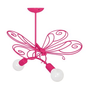Żyrandol MOTYL 2 DARK PINK 2xE27 | MLP5329 Milagro