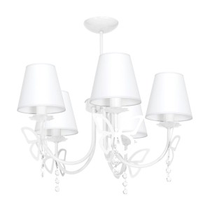 Żyrandol CHARLOTTE WHITE 5xE14 | MLP4978 Milagro