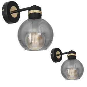 Kinkiet OMEGA BLACK / GOLD 1xE27 | MLP6528 Milagro
