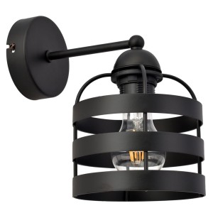 Kinkiet LARS BLACK 1xE27 | MLP797 Milagro
