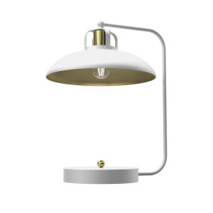 Lampka biurkowa FELIX WHITE/GOLD 1xE27 | MLP7706 Milagro