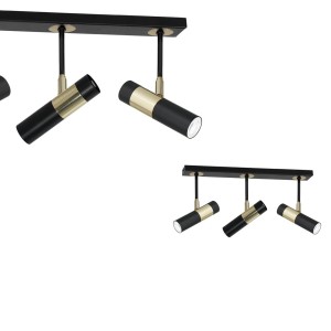Lampa sufitowa DALLAS GOLD 3xGU10 Listwa | MLP6548 Milagro