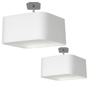 Lampa podsufitowa NAPOLI WHITE/CHROME 1xE27 | ML6361 Milagro