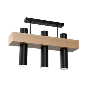 Lampa sufitowa WEST BLACK 3xGU10 | MLP5513 Milagro