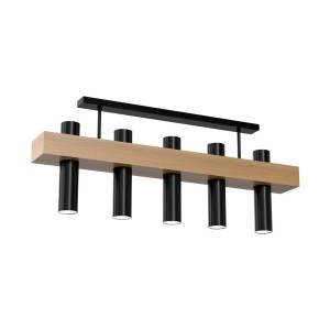 Lampa sufitowa WEST BLACK 5xGU10 | MLP5514 Milagro