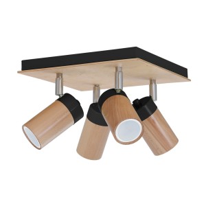 Lampa sufitowa BARON BLACK 4xGU10 | MLP9016 Milagro