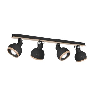 Lampa sufitowa OVAL BLACK 4xE27 | MLP8660 Milagro