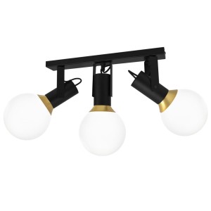 Lampa sufitowa AURIS BLACK 3xE14 | MLP4840 Milagro