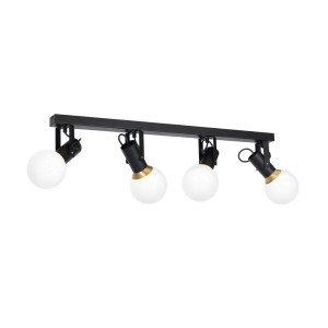 Lampa sufitowa AURIS BLACK 4xE14 | MLP4841 Milagro