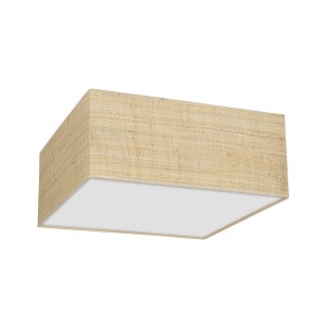 Lampa sufitowa MARSHALL WHITE / RATTAN 3xE27 | MLP7485 Milagro