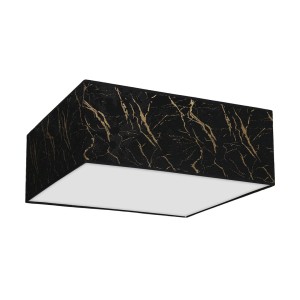 Lampa sufitowa SENSO Black/Gold kwadrat 500mm 3xE27 | MLP7293 Milagro