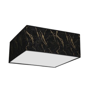 Lampa sufitowa SENSO Black/Gold kwadrat 400mm 2xE27 | MLP7292 Milagro