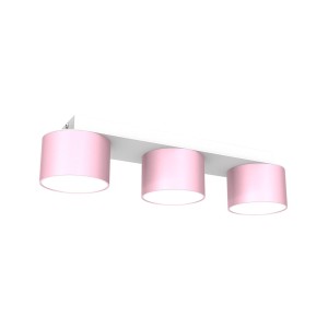 Lampa sufitowa DIXIE Pink/White  3xGX53 | MLP7555 Milagro