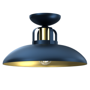Lampa sufitowa FELIX NAVY BLUE/GOLD 1xE27 | MLP7713 Milagro