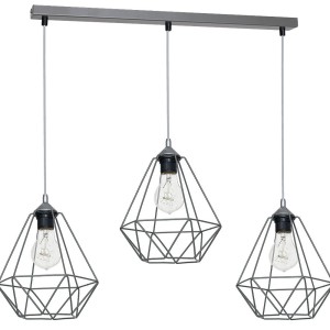Lampa wisząca BASKET GRAY 3xE27 | MLP7217 Milagro