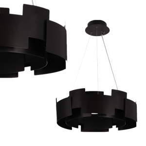 Lampa wisząca TORINO BLACK 24W LED | ML6141 Milagro