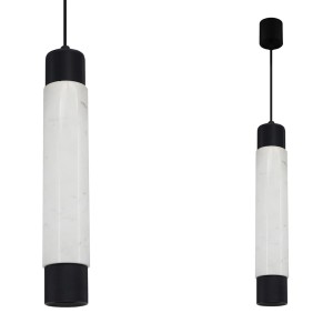 Lampa wisząca MARBLE WHITE/BLACK 1xGU10 | ML6341 Milagro