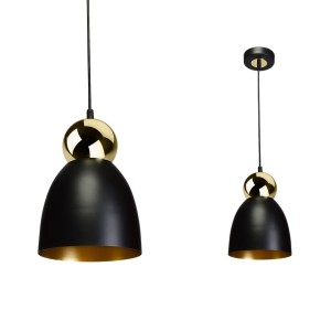 Lampa wisząca TAURUS BLACK/GOLD 1xE27 | MLP6216 Milagro