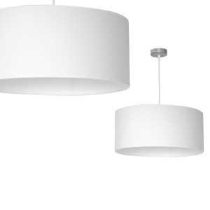 Lampa wisząca CASINO WHITE/CHROME 1xE27 | ML6374 Milagro