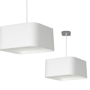 Lampa wisząca NAPOLI WHITE/CHROME 1xE27 | ML6362 Milagro