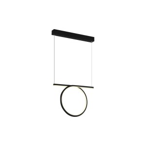 LAMPA WISZĄCA LOOP BLACK 20W LED | ML522 Milagro