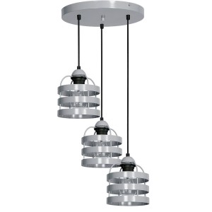 Lampa wisząca LARS GREY 3xE27 | MLP787 Milagro
