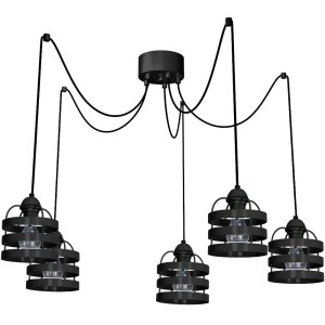 Lampa wisząca LARS BLACK 5xE27 | MLP802 Milagro